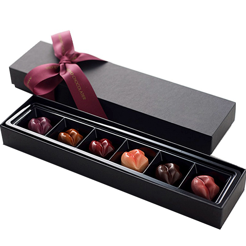 Elegant Chocolate Packaging Box with Ribbon | Ecopakleader